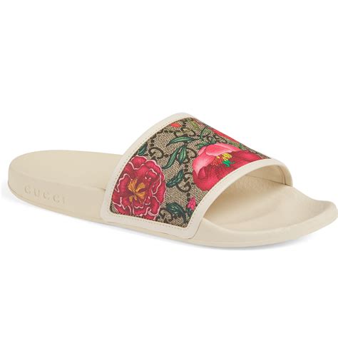 gucci floral slides dupe|pink gucci slides nordstrom.